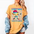 I Hit 100 Days Of School 67 Drip Baseball Boys Kids Women's Comfort Colors T-Shirt Mustard