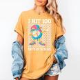 I Hit 100 Days Of School Baseball Ice Cream Drip Boys Girls Women's Comfort Colors T-Shirt Mustard