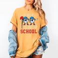 I Hit 100 Days Of School Baseball Kids Boy Teacher 100th Day Women's Comfort Colors T-Shirt Mustard I Hit 100 Days Of School Baseball Kids Boy Teacher 100th Day Women's Comfort Colors T-Shirt Mustard