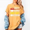 Hit Hard Run Fast Turn Left Baseball Quote Fan Coach Premium Tri-Blend Women's Comfort Colors T-Shirt Mustard Hit Hard Run Fast Turn Left Baseball Quote Fan Coach Premium Tri-Blend Women's Comfort Colors T-Shirt Mustard