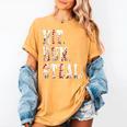 Hit Run Steal Baseball Mom For Women Baseball Women's Comfort Colors T-Shirt Mustard Hit Run Steal Baseball Mom For Women Baseball Women's Comfort Colors T-Shirt Mustard