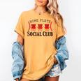 Home Plate Social Club Softball Season Baseball Mom Women's Comfort Colors T-Shirt Mustard Home Plate Social Club Softball Season Baseball Mom Women's Comfort Colors T-Shirt Mustard
