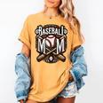 Home Run Baseball Mom Women's Comfort Colors T-Shirt Mustard