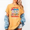 HUGvyn I Just Hit 100 Days Of School Baseball Ice Cream Boys Women's Comfort Colors T-Shirt Mustard HUGvyn I Just Hit 100 Days Of School Baseball Ice Cream Boys Women's Comfort Colors T-Shirt Mustard