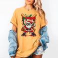 HUGvyn Santa Playing Baseball Ice Cream Drip Christmas Boys Women's Comfort Colors T-Shirt Mustard HUGvyn Santa Playing Baseball Ice Cream Drip Christmas Boys Women's Comfort Colors T-Shirt Mustard