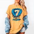 Ice Cream Baseball Glove 7th Birthday Edition Women's Comfort Colors T-Shirt Mustard Ice Cream Baseball Glove 7th Birthday Edition Women's Comfort Colors T-Shirt Mustard