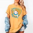 Ice Cream Baseball Mitt Drippy Scoop Baseball Sports Women's Comfort Colors T-Shirt Mustard Ice Cream Baseball Mitt Drippy Scoop Baseball Sports Women's Comfort Colors T-Shirt Mustard