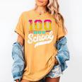 Ice Cream Drip 100 Days Of School Baseball Boys 100th Day Women's Comfort Colors T-Shirt Mustard