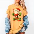 Ice Cream Drip Baseball Christmas Baseball Drip Candy Cane Women's Comfort Colors T-Shirt Mustard Ice Cream Drip Baseball Christmas Baseball Drip Candy Cane Women's Comfort Colors T-Shirt Mustard