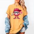 Ice Cream Drip Baseball Valentine's Day Spots Baseball Drip Women's Comfort Colors T-Shirt Mustard