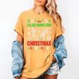 I'Ll Be Home For Christmas Baseball Xmas Women's Comfort Colors T-Shirt Mustard