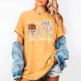 I'm Just Here For The Snacks Baseball Coquette Game Day Girl Women's Comfort Colors T-Shirt Mustard I'm Just Here For The Snacks Baseball Coquette Game Day Girl Women's Comfort Colors T-Shirt Mustard