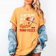 I'm Not Yelling This Is My Baseball Nana Voice Baseball Mom Women's Comfort Colors T-Shirt Mustard