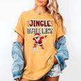 Jingle Ballers Plaid Santa Dabbing Baseball Christmas Women's Comfort Colors T-Shirt Mustard Jingle Ballers Plaid Santa Dabbing Baseball Christmas Women's Comfort Colors T-Shirt Mustard