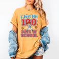 I Just Hit 100 Days Of School Baseball 100th Day Boys Kids Women's Comfort Colors T-Shirt Mustard