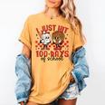 I Just Hit 100 Days Of School Baseball 100th Day Teacher Kid Women's Comfort Colors T-Shirt Mustard I Just Hit 100 Days Of School Baseball 100th Day Teacher Kid Women's Comfort Colors T-Shirt Mustard