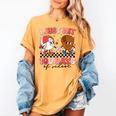 I Just Hit 100 Days Of School Baseball Boy Girl Teacher Women's Comfort Colors T-Shirt Mustard
