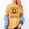 I Just Hit 100 Days Of School Baseball Boys Kids 100th Day Women's Comfort Colors T-Shirt Mustard I Just Hit 100 Days Of School Baseball Boys Kids 100th Day Women's Comfort Colors T-Shirt Mustard