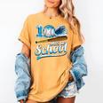 Kid 100 Days Of School Drip Baseball Ice Cream 100th Day Boy Women's Comfort Colors T-Shirt Mustard