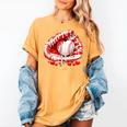 Kid Drip Ice Cream Baseball Heart Catcher Valentines Day Boy Women's Comfort Colors T-Shirt Mustard Kid Drip Ice Cream Baseball Heart Catcher Valentines Day Boy Women's Comfort Colors T-Shirt Mustard