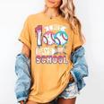 Kids 100 Days Of School Boys 100th Day Baseball Drip Toddler Women's Comfort Colors T-Shirt Mustard