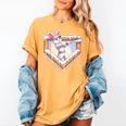 Kids Happy Easter Bunny Playing Baseball Boy Ice Cream Drip Women's Comfort Colors T-Shirt Mustard Kids Happy Easter Bunny Playing Baseball Boy Ice Cream Drip Women's Comfort Colors T-Shirt Mustard