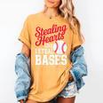 Kids Stealing Hearts Cute Baseball Boys Women's Comfort Colors T-Shirt Mustard
