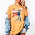 Kyle Tucker Los Angeles D Baseball Players MLBKYT204M Women's Comfort Colors T-Shirt Mustard