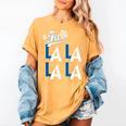 LA Baseball Fan Christmas FA La La Holiday Blue Theme Women's Comfort Colors T-Shirt Mustard LA Baseball Fan Christmas FA La La Holiday Blue Theme Women's Comfort Colors T-Shirt Mustard
