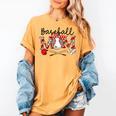 Leopard Baseball Mom Game Day Vibes Mother's Day Women's Comfort Colors T-Shirt Mustard Leopard Baseball Mom Game Day Vibes Mother's Day Women's Comfort Colors T-Shirt Mustard