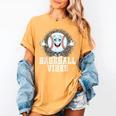 Leopard Baseball Vibes Game Day Softball Life Mom Women's Comfort Colors T-Shirt Mustard Leopard Baseball Vibes Game Day Softball Life Mom Women's Comfort Colors T-Shirt Mustard