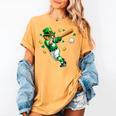Leprechaun Play Baseball St Patrick's Day Men Kid Boys Women's Comfort Colors T-Shirt Mustard