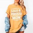 Loud & Proud Baseball Mom Mama Sport Cute Women's Comfort Colors T-Shirt Mustard