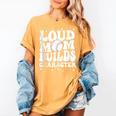 Loud Baseball Mom Builds Character Women's Comfort Colors T-Shirt Mustard Loud Baseball Mom Builds Character Women's Comfort Colors T-Shirt Mustard