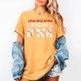 Loud And Proud Baseball G'Ma Baseball Mom Women's Comfort Colors T-Shirt Mustard