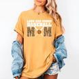 Loud And Proud Baseball Mom Leopard Mama Loves Women's Comfort Colors T-Shirt Mustard