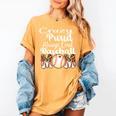 Loud And Proud Baseball Mom Messy Bun 2024 Premium Women's Comfort Colors T-Shirt Mustard Loud And Proud Baseball Mom Messy Bun 2024 Premium Women's Comfort Colors T-Shirt Mustard
