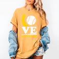 Love Bananas Banana Baseball Women's Comfort Colors T-Shirt Mustard Love Bananas Banana Baseball Women's Comfort Colors T-Shirt Mustard