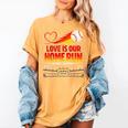 Love Is Our Home Run Baseball Valentine Couple Women's Comfort Colors T-Shirt Mustard Love Is Our Home Run Baseball Valentine Couple Women's Comfort Colors T-Shirt Mustard