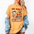 Loves Bat And His Momma Baseball Mom Women's Comfort Colors T-Shirt Mustard Loves Bat And His Momma Baseball Mom Women's Comfort Colors T-Shirt Mustard