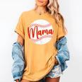 Mama Baseball Mom Women's Comfort Colors T-Shirt Mustard