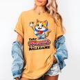 Take Meowt To The Ball Game Tee Slugger Cat Baseball Women's Comfort Colors T-Shirt Mustard