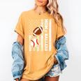 Mom Of Ballers USA Flag Football Baseball Mom Women's Comfort Colors T-Shirt Mustard