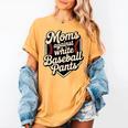 Moms Against Baseball Pants Baseball Mom Premium Tri-Blend Women's Comfort Colors T-Shirt Mustard