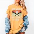 Moms Against Baseball Pants Mothers Baseball Mom Women's Comfort Colors T-Shirt Mustard
