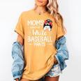 Moms Against White Baseball Pants For a Baseball Mom Women's Comfort Colors T-Shirt Mustard Moms Against White Baseball Pants For a Baseball Mom Women's Comfort Colors T-Shirt Mustard