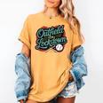 Outfield On Lockdown Baseball Defense Sports Women's Comfort Colors T-Shirt Mustard