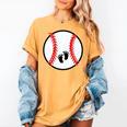 Pregnant Baseball Mom Pregnancy Announcement Baby Feet Belly Women's Comfort Colors T-Shirt Mustard Pregnant Baseball Mom Pregnancy Announcement Baby Feet Belly Women's Comfort Colors T-Shirt Mustard