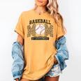 Proud Baseball Mom Shirt For Women Baseball Mom Team Women's Comfort Colors T-Shirt Mustard