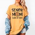 Proud Senior Baseball Mom Senior 2024 Class Leopard Game Day Women's Comfort Colors T-Shirt Mustard Proud Senior Baseball Mom Senior 2024 Class Leopard Game Day Women's Comfort Colors T-Shirt Mustard